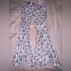 Sugar thrillz Dolls Kill Are We Human Dragon Print Bell Bottoms Flare Pants